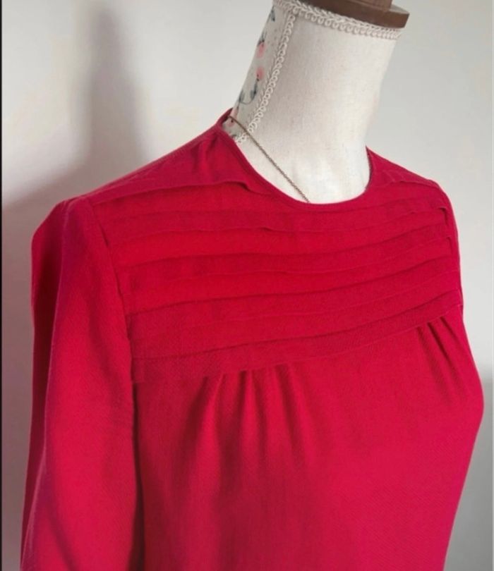 Blouse haut rouge Mango taille S ou 36 - photo numéro 3