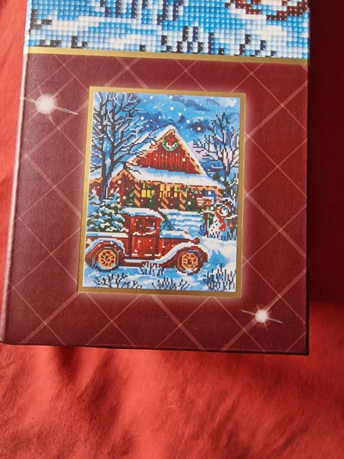 Très beau Diamond painting Maison d'hiver - photo numéro 5