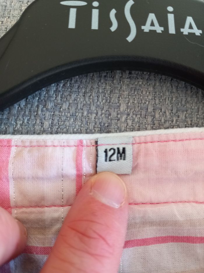 Robe rose à carreaux - photo numéro 4