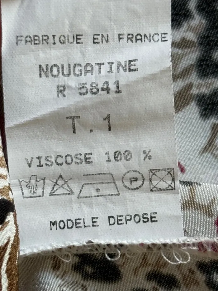 superbe robe fleurie fluide vintage Maje 36 taille 1 - photo numéro 8