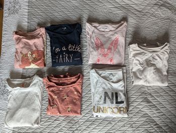 Lot de 7 tee shirts manches longues