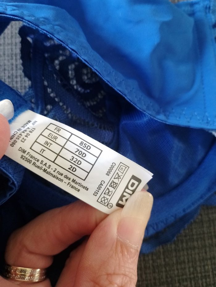 Soutien gorge bleu Dim - photo numéro 5