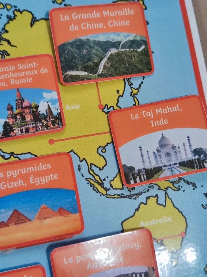 Carte du monde et ses monuments à scratch - photo numéro 8