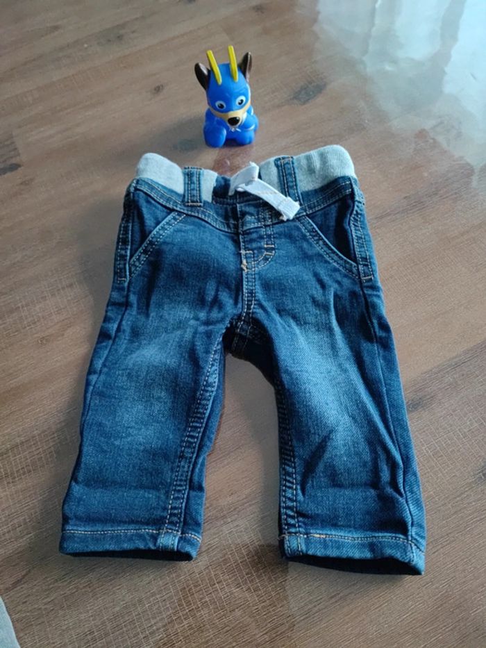 2 jeans bleu et gris - photo numéro 3