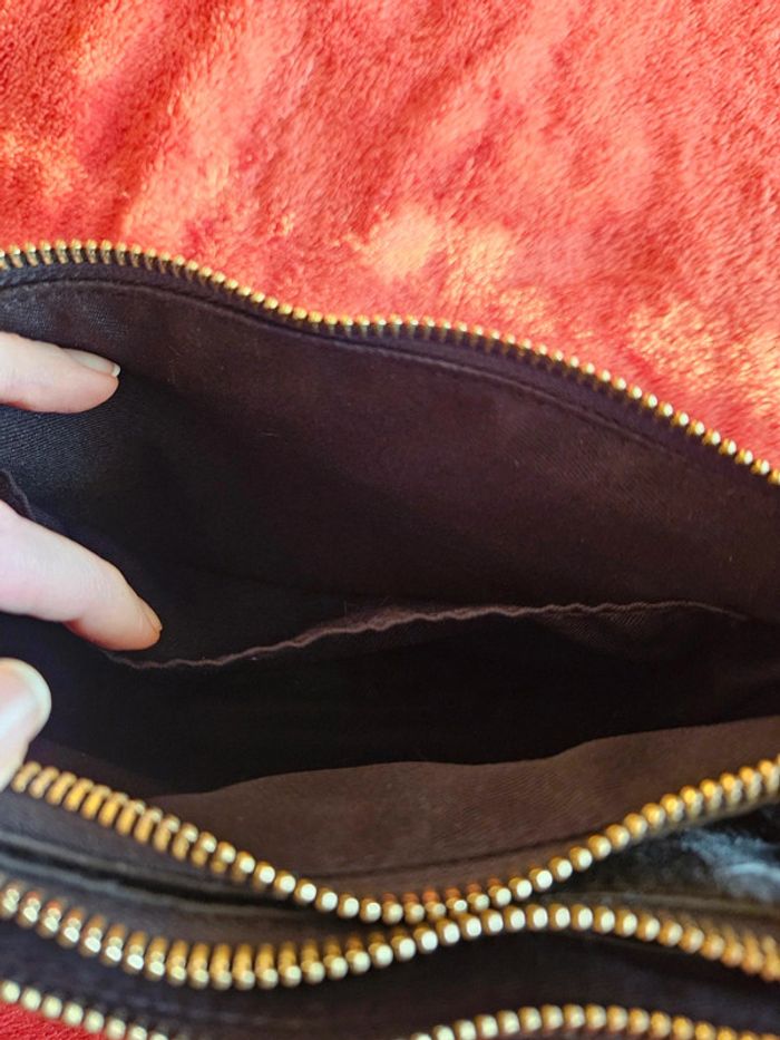 Sac bandoulière croco noir Monoprix - photo numéro 6