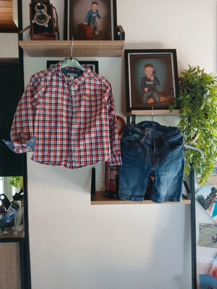 Ensemble short et chemise 3 ans