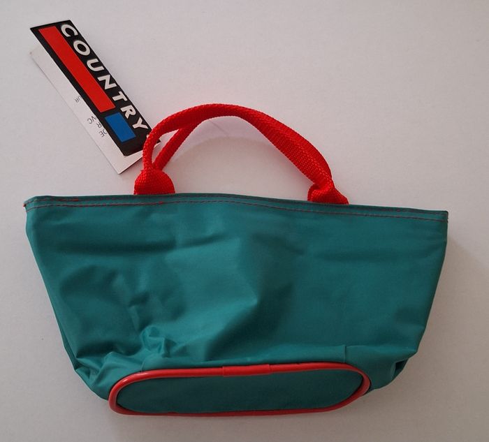 Sacoche imperméable zippée verte et rouge pour enfant - photo numéro 4