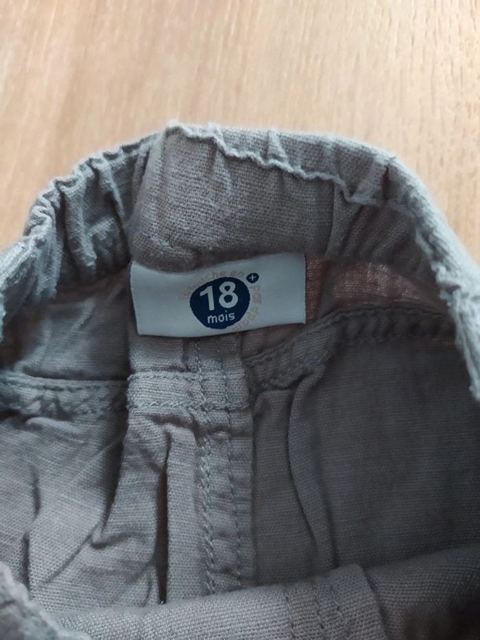 Pantalon DPAM 18M beige/gris - photo numéro 3