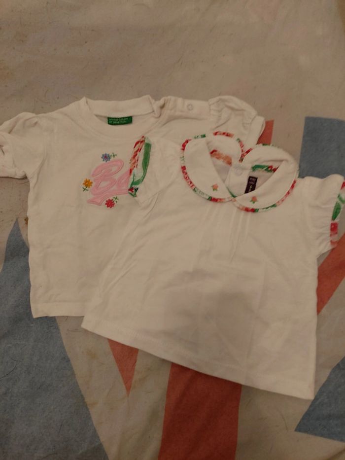 Lot de 2 tee-shirts fille 🦶