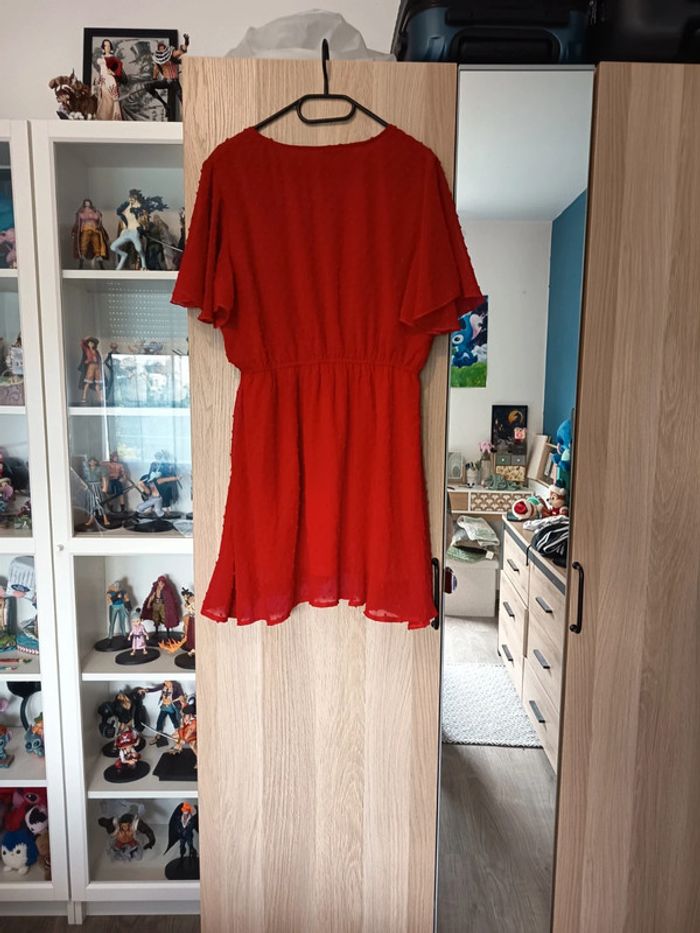 Robe rouge plumetis neuve shein - Taille L 40-42 - photo numéro 3
