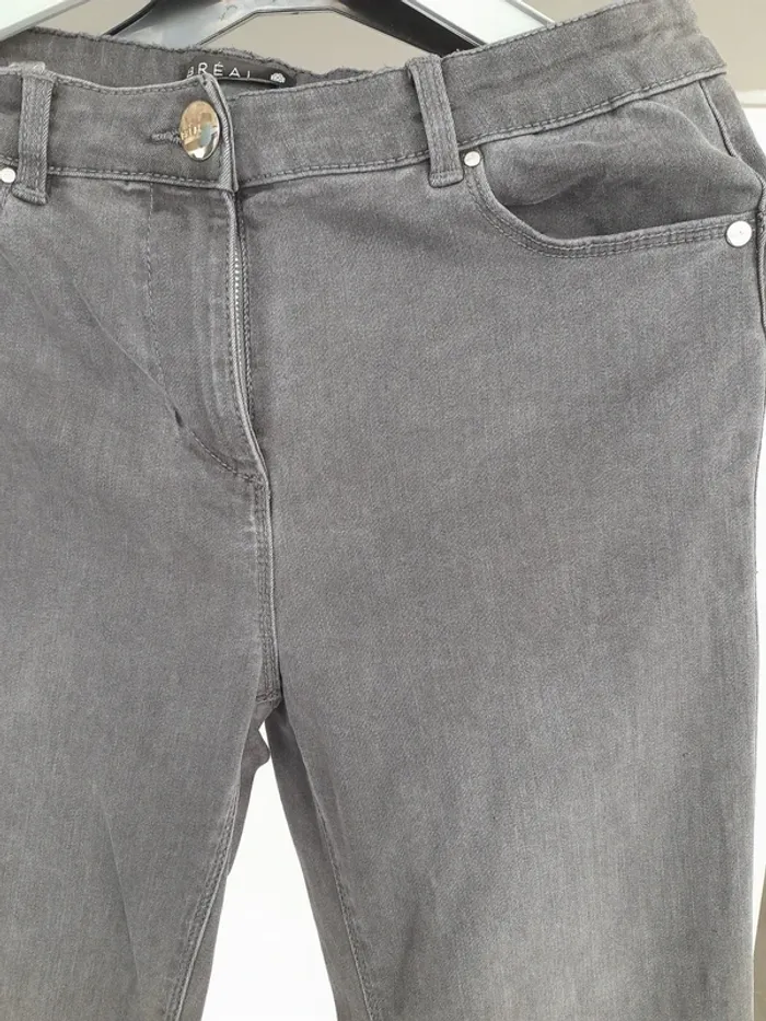 Jean slim  gris taille 40 breal - photo numéro 2