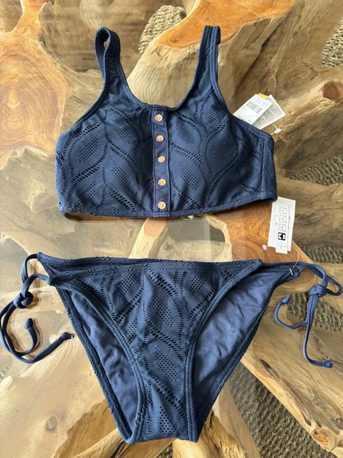 Maillot de bain Roxy femme 2 pièces bleu Marine XS - photo numéro 2