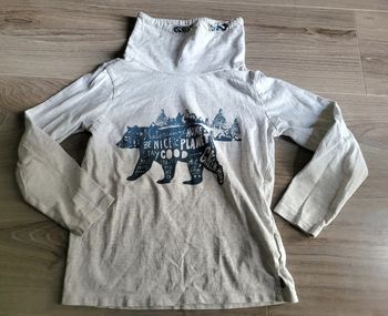 Tee-shirt à col blanc ML Okaidi 6 ans