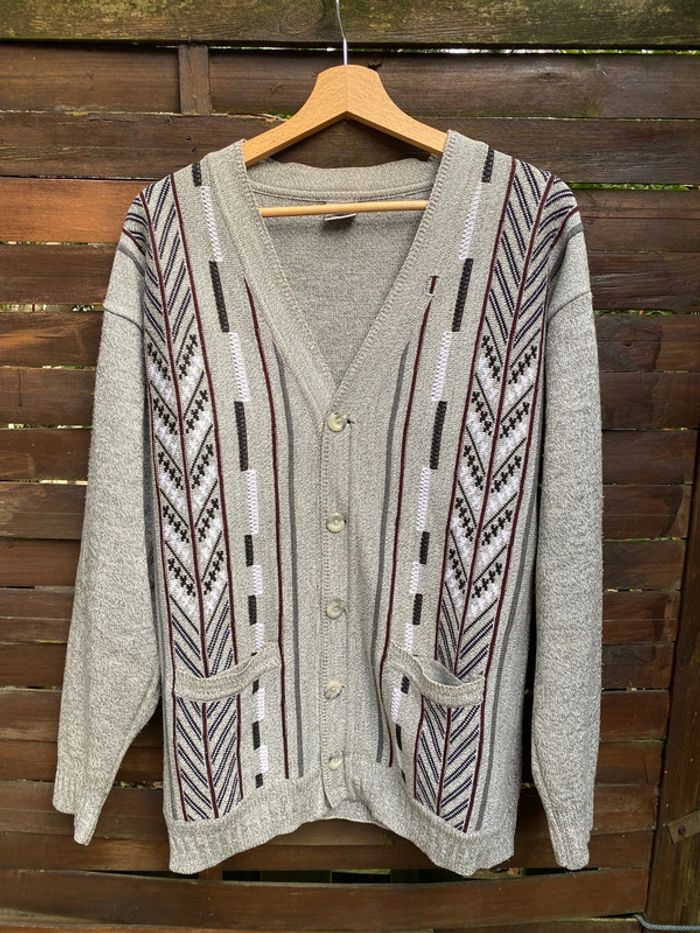 Veste grise à motifs - photo numéro 2