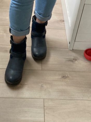 Bottines bleues marine