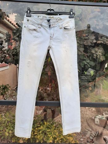 Pantalon Jean bleu clair The Green éléphant  T42