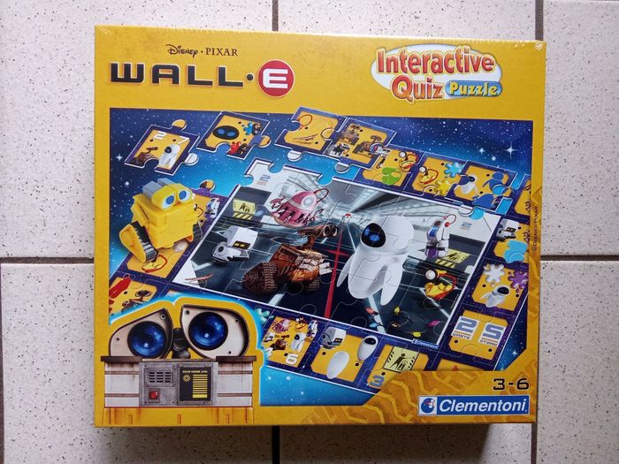 Boîte de jeu, Disney Pixar,  Puzzle neuf sous blister WALL-E, interactif,  clementoni  stylo  dès 3 ans, cadeau de Noël