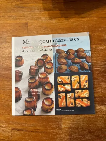 Livre mini gourmandise, mini cannelés, mini financier et petite madeleine