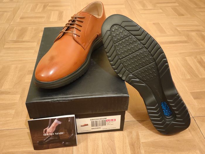 Chaussures marrons élégantes et confortables bruno marc taille 41 - photo numéro 2