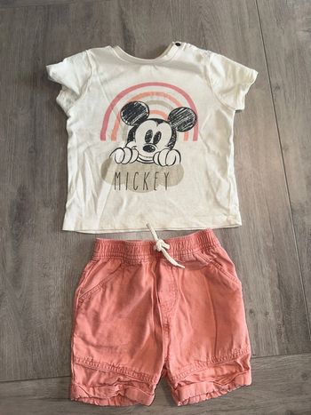 Ensemble Mickey short t-shirt