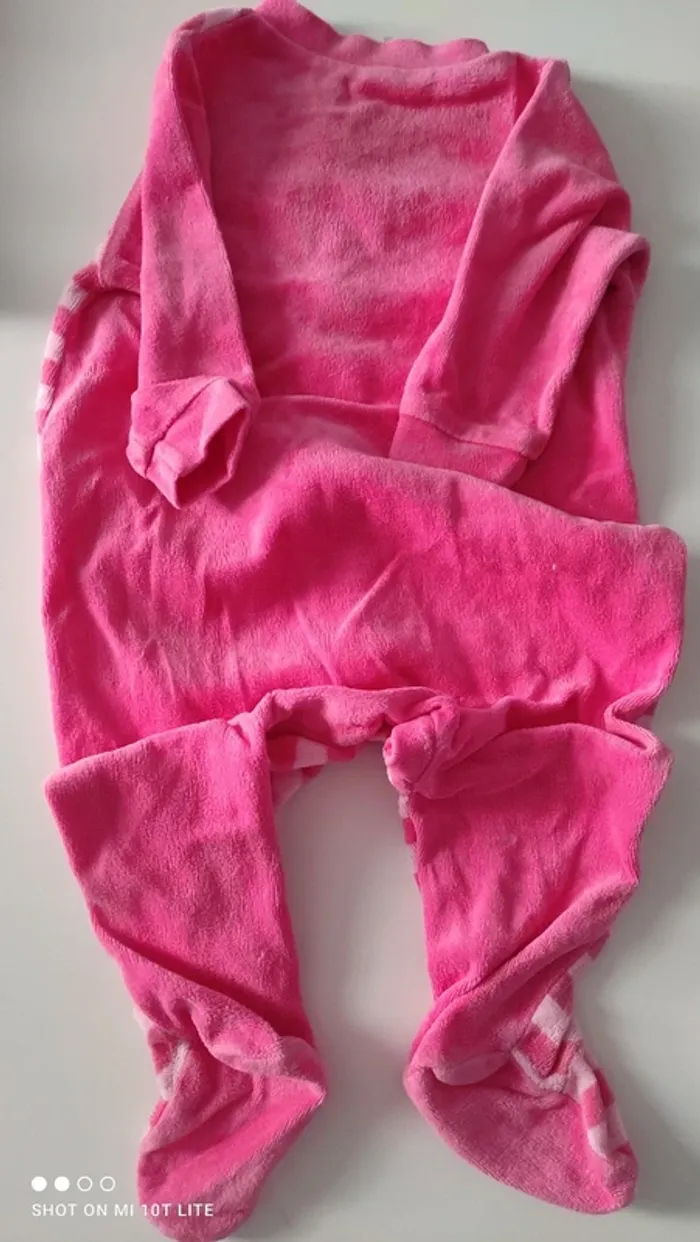 Pyjama rayé rose C&A motif lapin - photo numéro 7