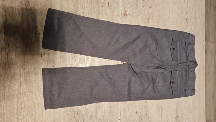 Pantalon classique, coupe droite, gris foncé, Buissonnière, 6 ans, neuf sans étiquette - photo numéro 7