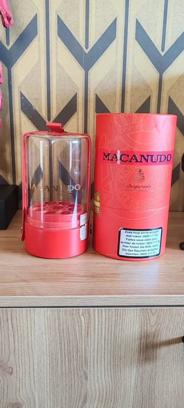 Boîte à cigare rare sous globe macanudo - photo numéro 2