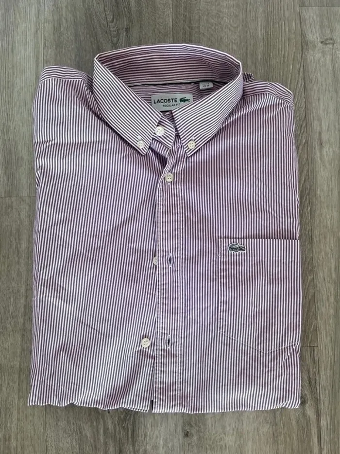 Chemise rayée Lacoste - photo numéro 4