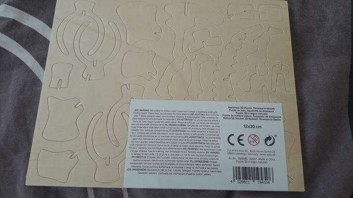 Puzzle 3D dinosaure- stegosaure squelette - photo numéro 2