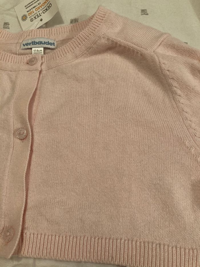 Gilet court rose pale - photo numéro 2