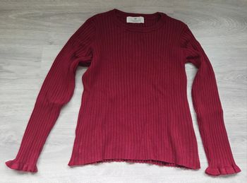 Pull H&M bordeaux manches longues - 10 ans