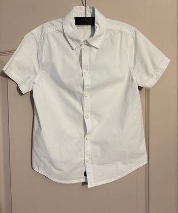 Chemisette manches courtes Orchestra – 8 ans / 128 cm – Blanche – Coupe droite – TBE