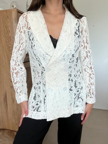 Blazer blanc/crème Zara