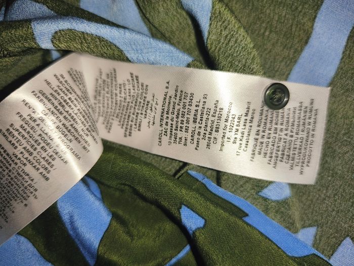 Chemise femme Caroll imprimé noir indigo 34 xs - photo numéro 5