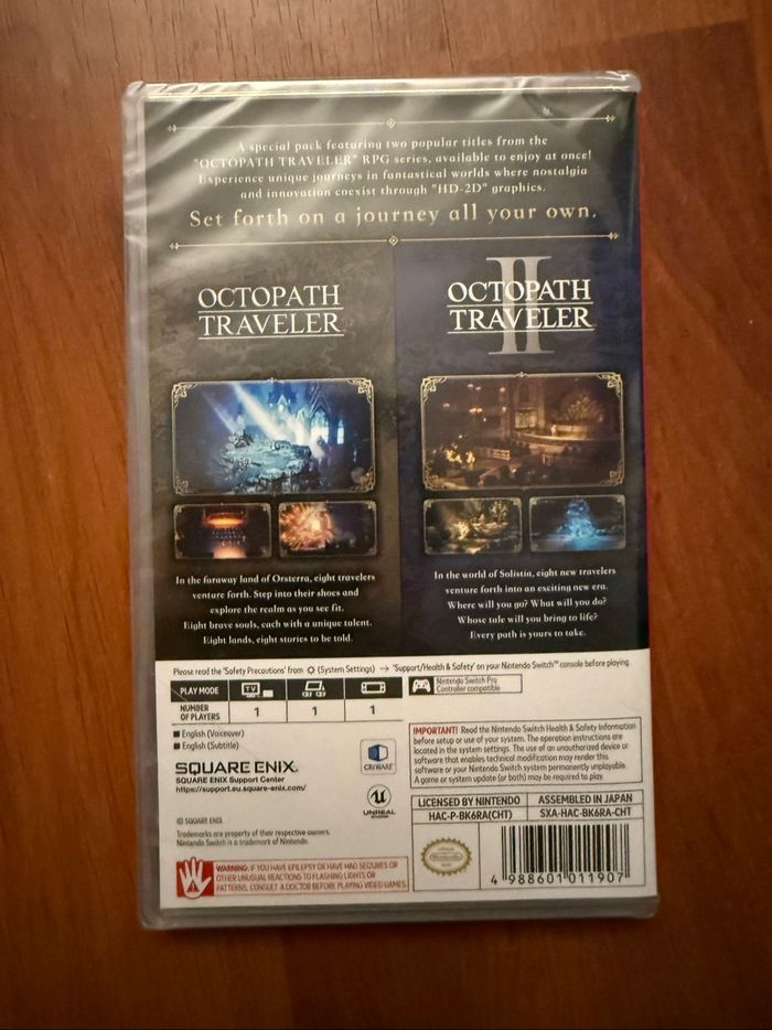 Octopath Traveler I & II Bundle Jeu Nintendo Switch NEUF sous blister - photo numéro 2