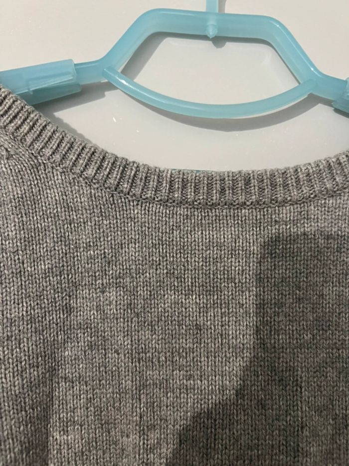 Pull Ba&sh cachemire gris orné de strass argent - photo numéro 5