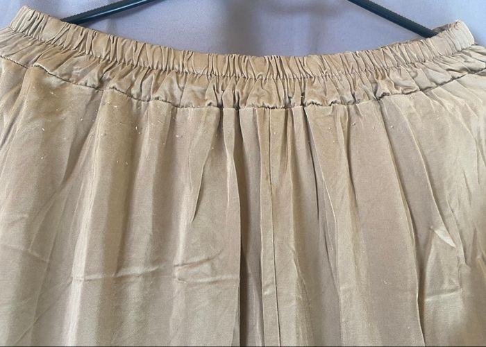 Jupe longue »Natacha »satinée doré - photo numéro 2