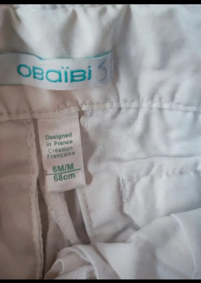 Sarouel blanc 6 mois - photo numéro 3