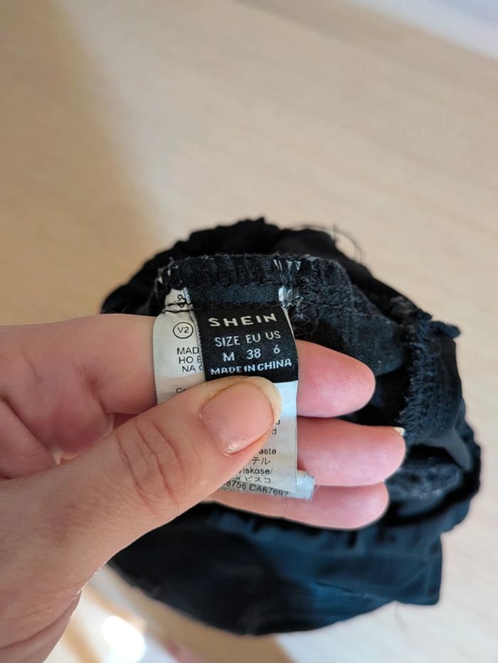 Pantalon effet jeans noir grossesse shein 38 - photo numéro 7