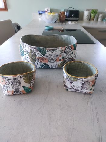 Lot panières jungle 