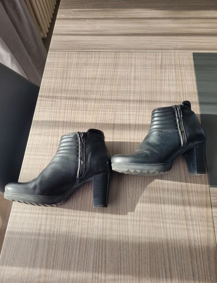 Bottines noir cuir Dorking taille 36 - photo numéro 10