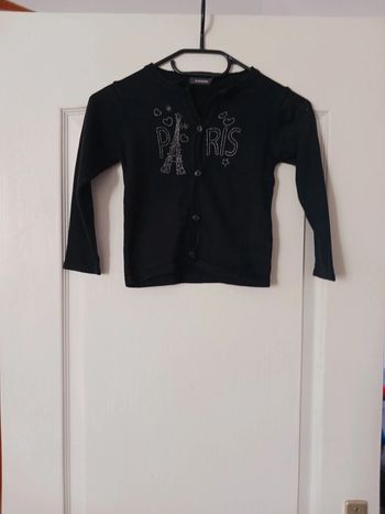 Gilet fille noir 4 ans in extenso