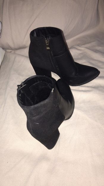 Bottines bi matière (daim et simili)T36