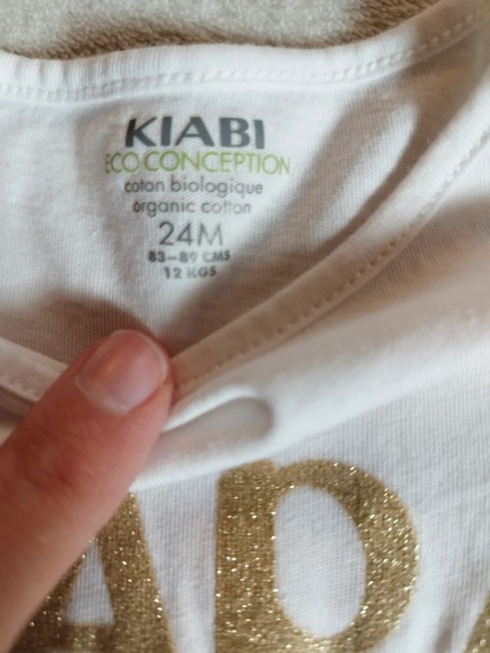 Tee-shirt manches longues Kiabi taille 2 ans - photo numéro 2