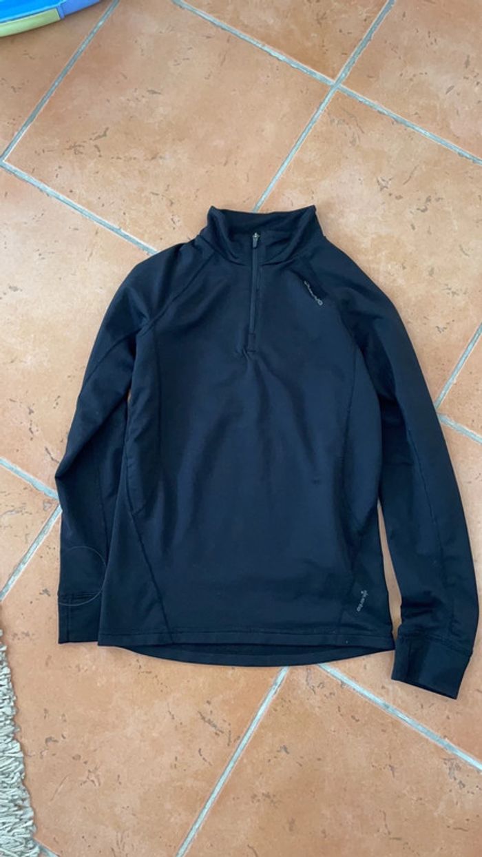 Tee-shirt noir garçon de sport T12 ans Quechua