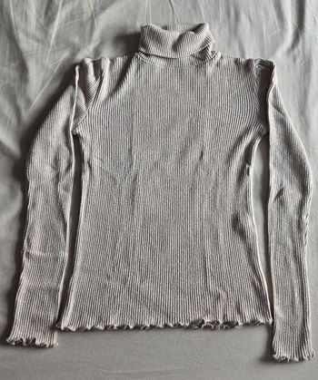 Stradivarius Pull Col Roulé Viscose Beige Très bon état L