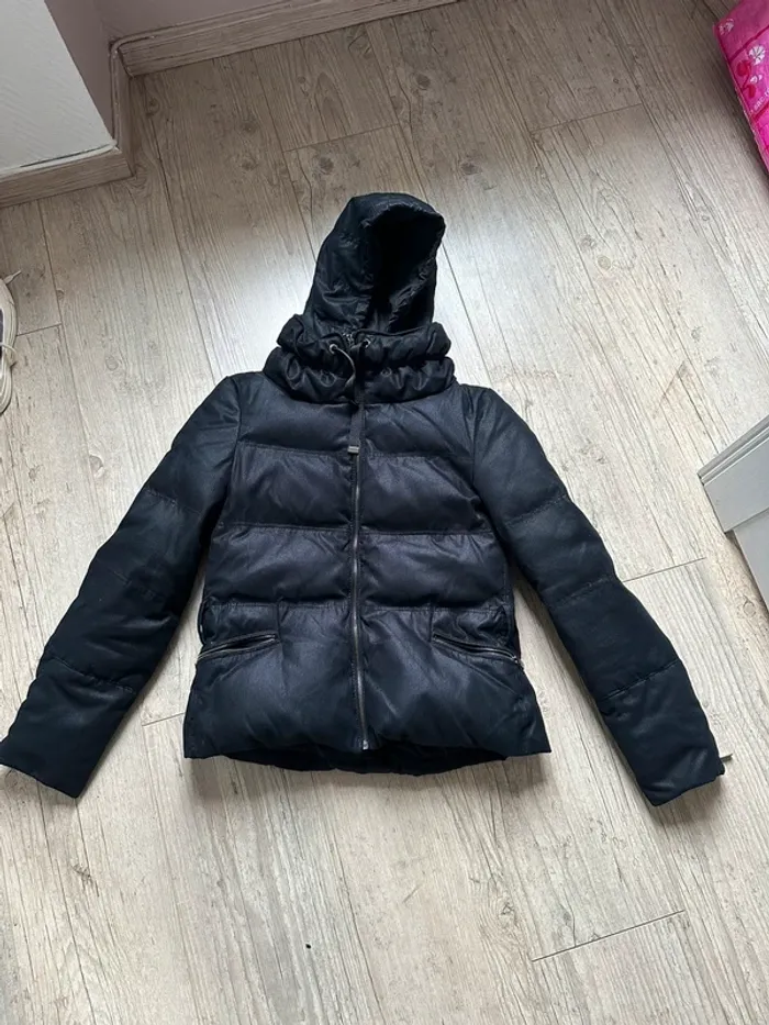 Doudoune noir Zara cintrée M