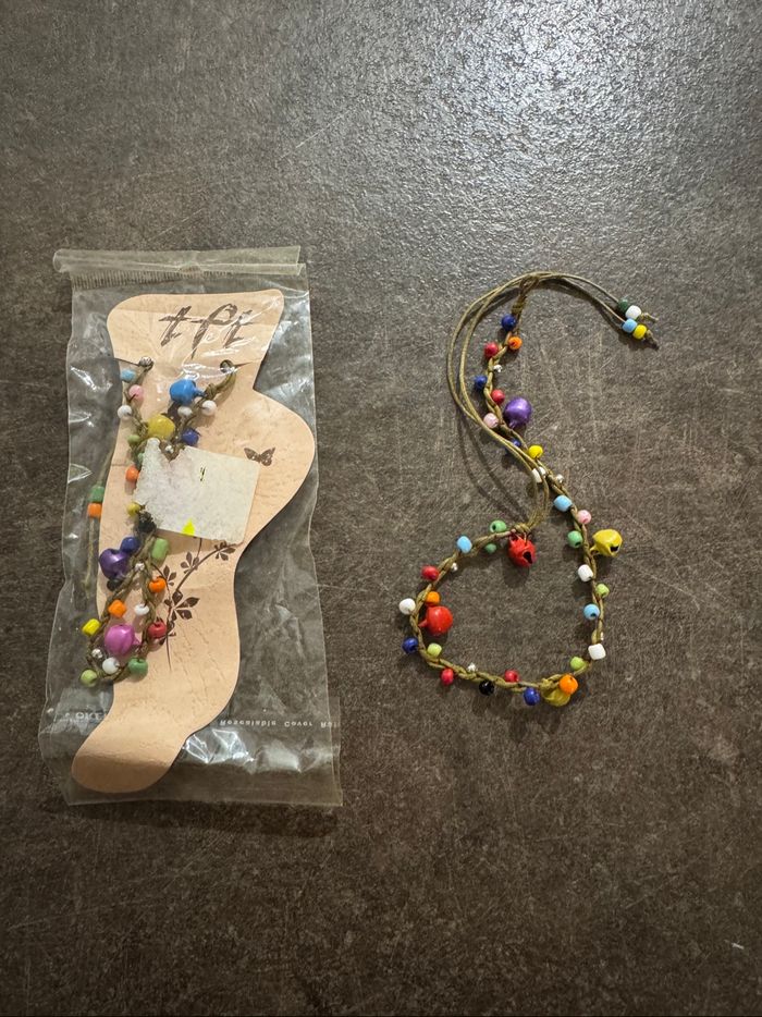 Lot de deux bracelets de cheville