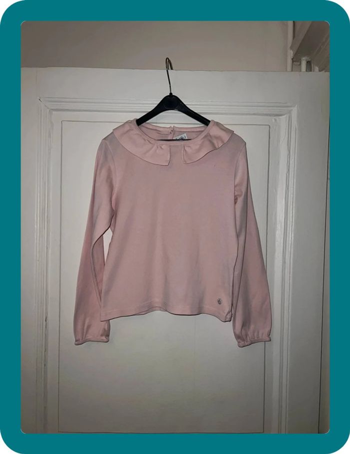 T-shirt manches longues à col 10 ans - Petit Bateau