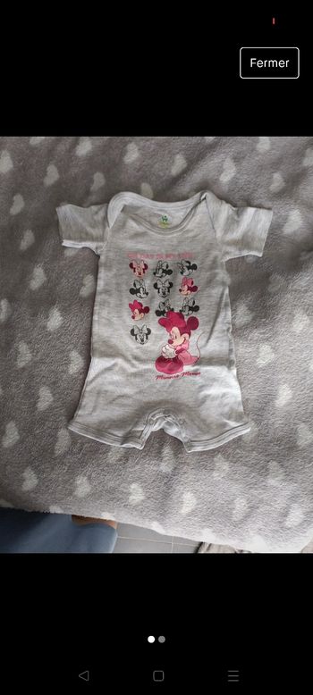 Barboteuse Minnie 3mois